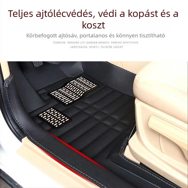 Baojun 730 autópadló szőnyegek, hétüléses, teljes lefedettség, PVC anyag, bőr talpbetétek, logó nélkül