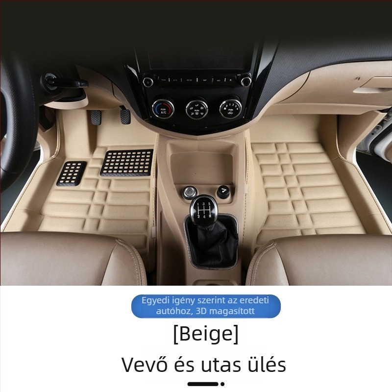 Baojun 730 autópadló szőnyegek, hétüléses, teljes lefedettség, PVC anyag, bőr talpbetétek, logó nélkül