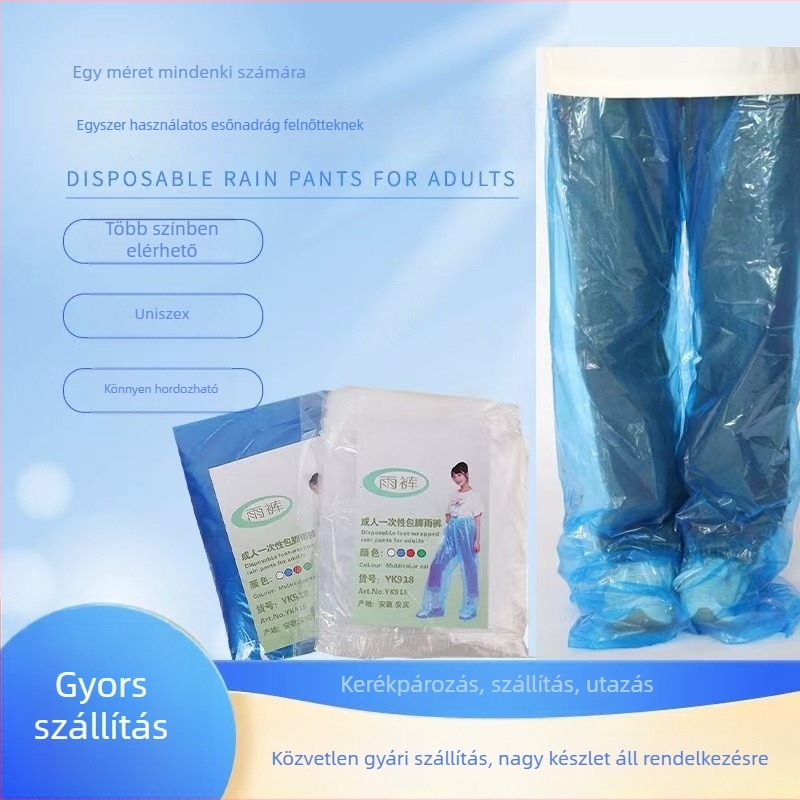 Kapucnis esőponcsó, PVC anyagú, vízálló, uniszex, túrázásra és szabadban végzett tevékenységekhez