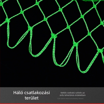 Nylon halászháló fej nagy fogásokhoz, zöld, hálófej 24/36/45 szálú