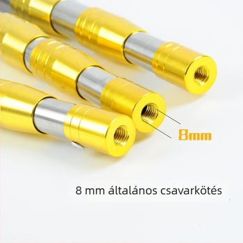 Rozsdamentes acélból készült teleszkópos halászháló megerősített kivitel, összecsukható fej