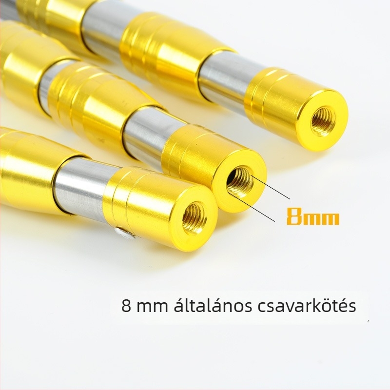 Rozsdamentes acélból készült teleszkópos halászháló megerősített kivitel, összecsukható fej