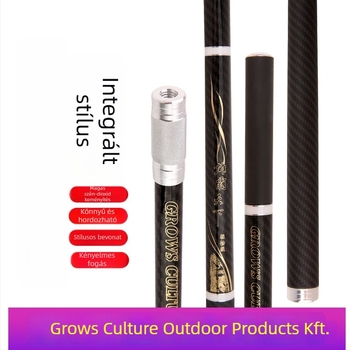 Wolf Red hálóhoz illeszkedő horgászbot, szénszálas, ultrakönnyű, ultrakemény, moduláris csatlakozás