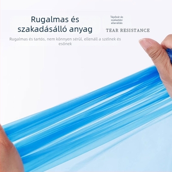 Egyszerhasználatos gyermek esőnadrág, teljes lábvédelem, hosszított hossz, PE anyag, normál vastagság