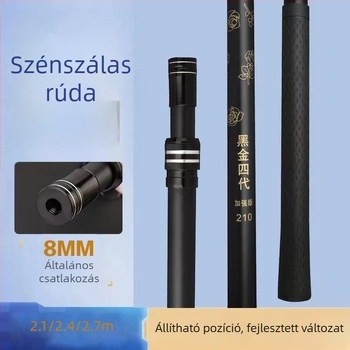 Szénszálas merítőbot, 3 részes teleszkópos