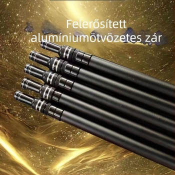Szénszálas merítőbot, 3 részes teleszkópos