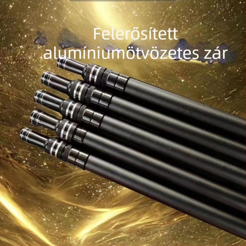 Szénszálas merítőbot, 3 részes teleszkópos