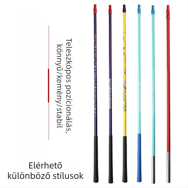 Szénszálas horgászprút hálóhoz, teleszkópos, ultra könnyű, nagy merevség, teljes készlet