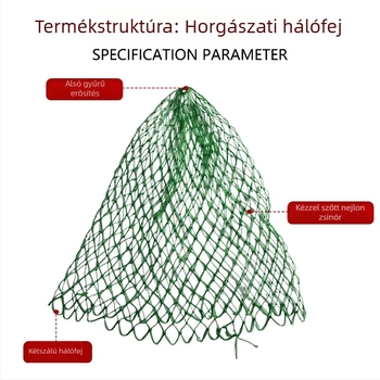 Kék erősített nylon hálófej nagy halakhoz, 24 vagy 36 szál