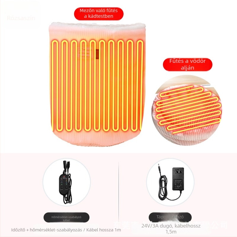 Xiangfutang unisex USB-s lábmelegítő papucsok, többpontú fűtés, textil felsőrész és talp