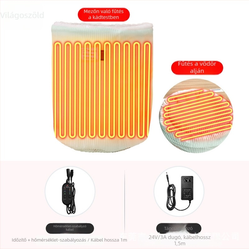 Xiangfutang unisex USB-s lábmelegítő papucsok, többpontú fűtés, textil felsőrész és talp