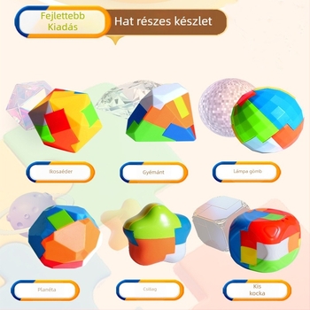 Luban Lock / Kong Ming Lock – Műanyag, Kognitív fejlesztés, 7–14 éveseknek