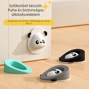 Szilikon ajtóstop, falra szerelhető, sima felület, modern stílus