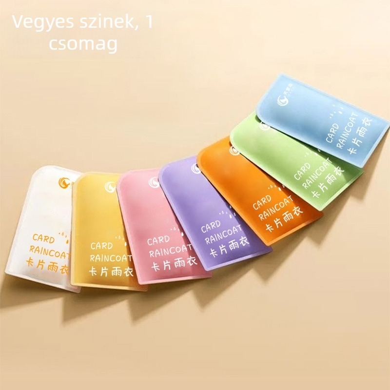 Egyszer használatos esőköpeny gyerekeknek és felnőtteknek, túra poncsó, vastag PE anyag