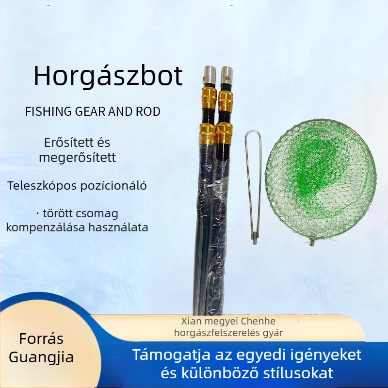 Üvegszálas teleszkópos hálózati rúd zárrendszerrel