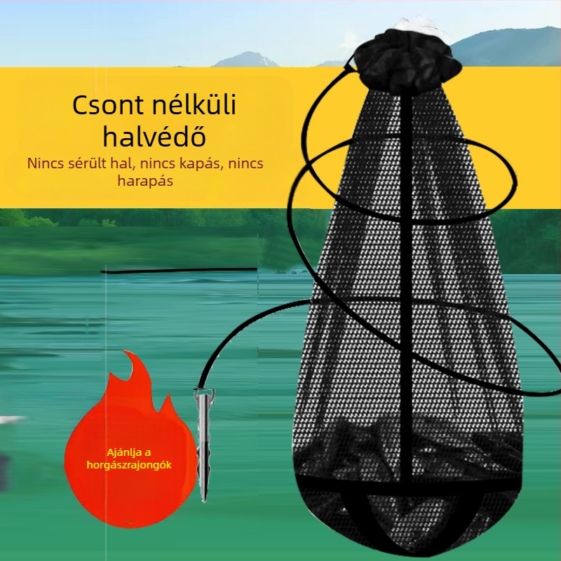 Csali háló táska — összecsukható, nano gyorsan száradó, hordozható, több rekesz