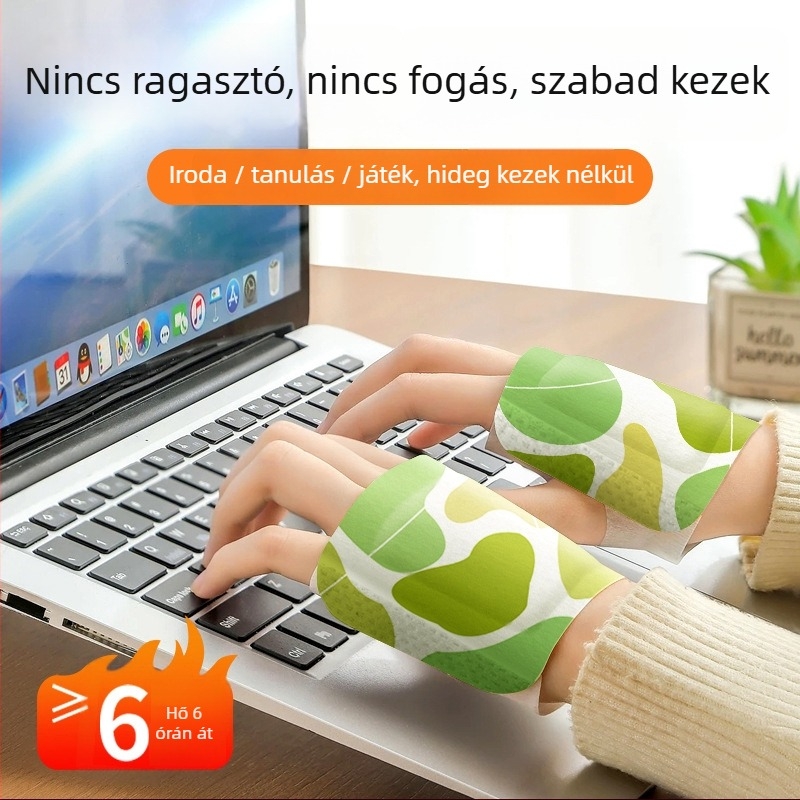 USB-s fűtő talptalpok papucsokhoz, uniszex, 60 darabos készlet