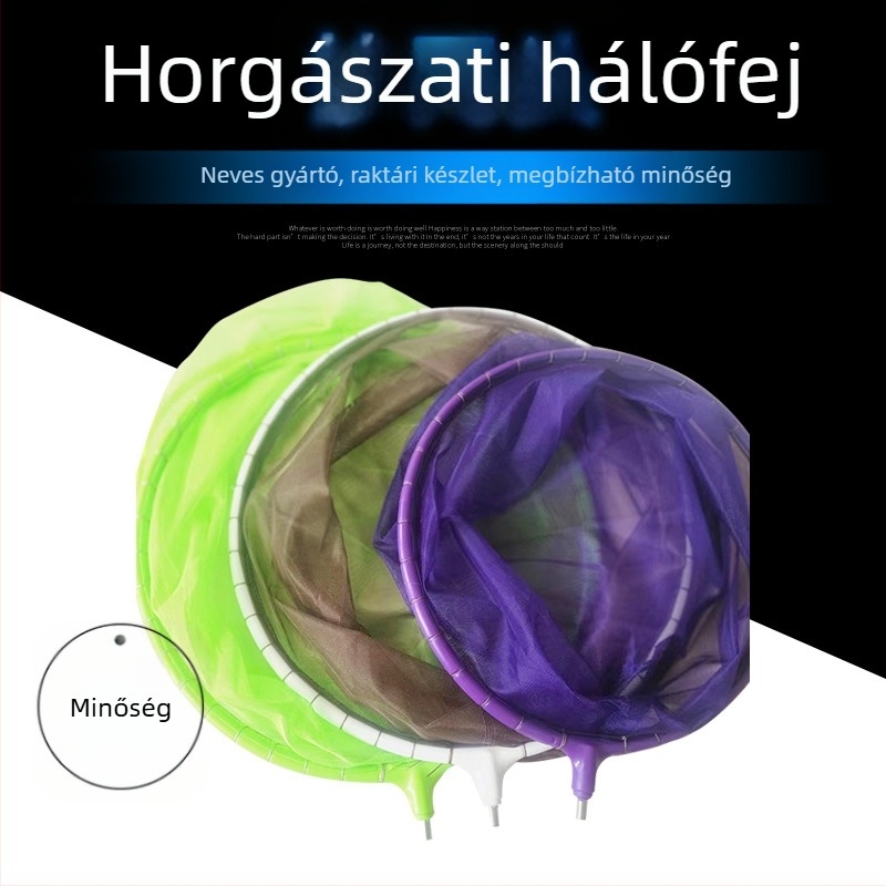 Színes összecsukható hálófej ragasztóval bevont nylonfonallal, anti-akadás, gyorsan száradó horgászfelszerelés