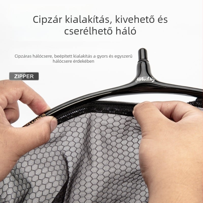 Szénötvözet nano hálófej, ultra könnyű és merev, karcolásálló hálózseb a horgászathoz