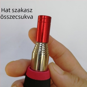 Rozsdamentes acélból készült visszahúzható rövid ínszal horgász hálóhoz, 8 mm-es hálóval és csatlakozó kanalas fejjel
