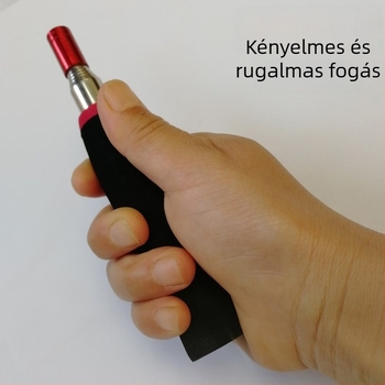 Rozsdamentes acélból készült visszahúzható rövid ínszal horgász hálóhoz, 8 mm-es hálóval és csatlakozó kanalas fejjel