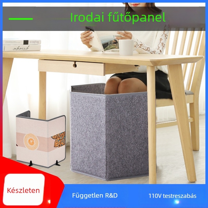 Asztal alatti lábmelegítő LY-PH103 – 220V, plug-in fűtés, 10W, 3 órás automatikus kikapcsolás és 3/6/9 órás időzítő