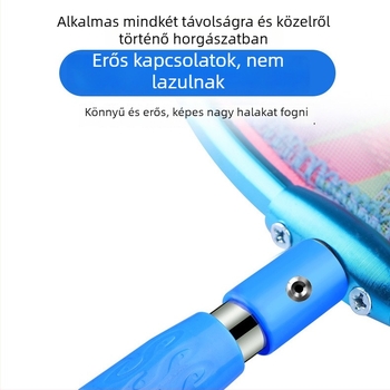 Gyerekeknek szánt visszacsévélhető halászháló rozsdamentes acélból, finom szemű háló kis halakhoz, garnéla és pillangó fogására