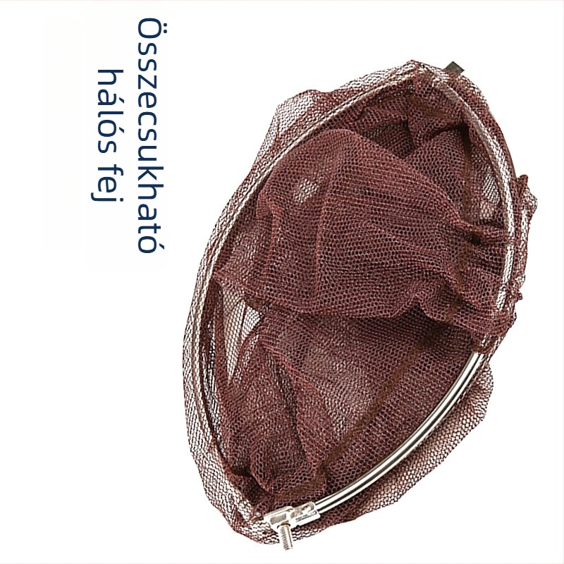 Összecsukható rozsdamentes acél hálófej ragasztott antiakadás hálóval, teherbírás 7,5 kg, mélység 35 cm