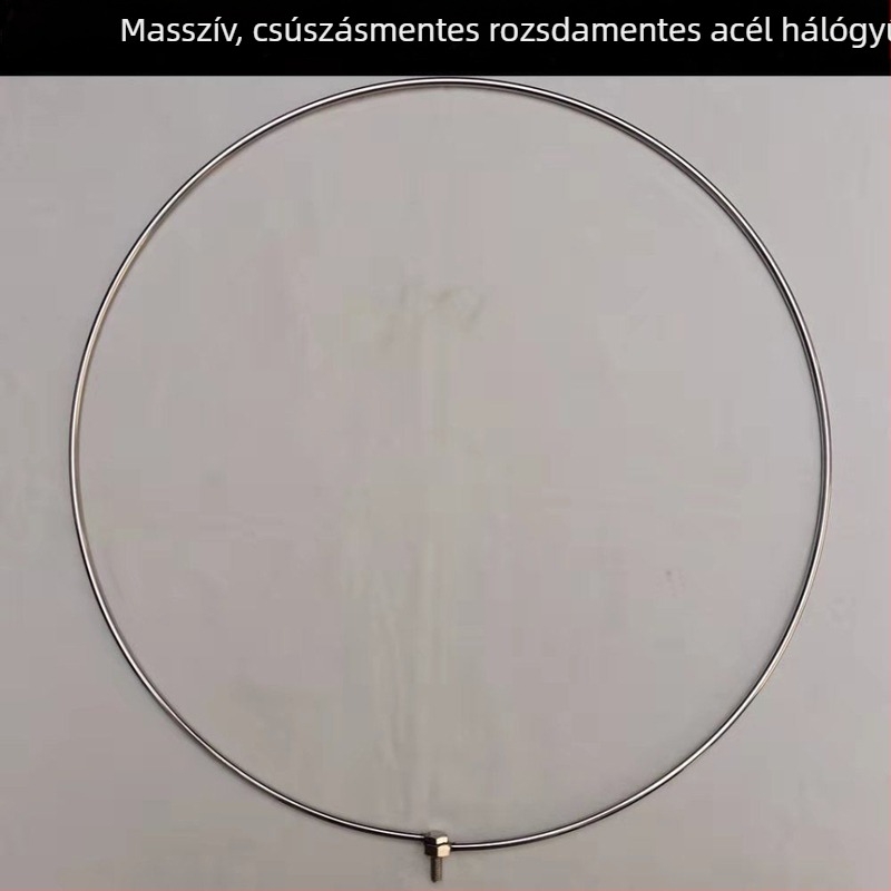 Összecsukható rozsdamentes acélból készült halászháló fej gyűrűvel – masszív hálóalkatrész (Termékkód: Fishing Net Head; Háló anyaga: Egyéb; Teherbírás: Egyéb; Mélység: Egyéb)