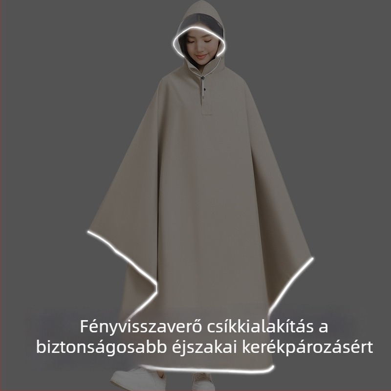 2025-ös új kerékpáros esőkabát, uniszex diákoknak, hosszú, teljes testet fedő esőköpeny
