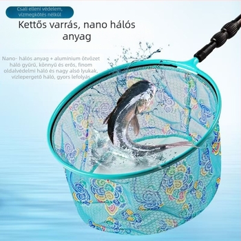 Horgász hálófej alumínium-magnézium ötvözetből, szabálytalan formájú