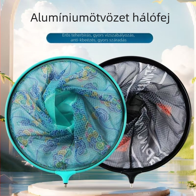 Horgász hálófej alumínium-magnézium ötvözetből, szabálytalan formájú