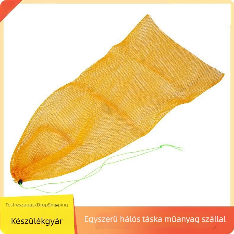 6-szálas fonott nejlon halászat háló táska, sík kialakítás