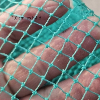 Mechanizmussal ellátott rozsdamentes acél halászháló fej, gumírozott bevonatú rozsdamentes acél huzalháló, 200 kg teherbírás, a mélység a diamétertől függ