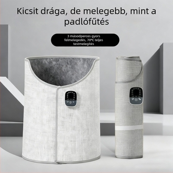 NJ6 Lábmelegítő, USB-tápellátású, 360° körkörös fűtés, kettős használat: USB és hálózati csatlakozás