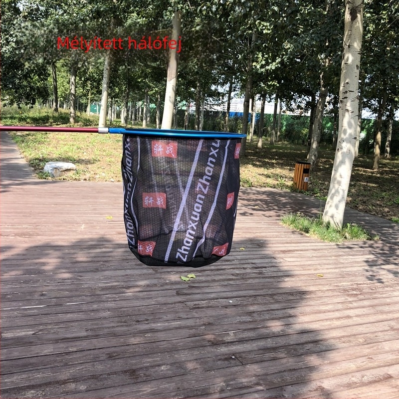 Hongfei alumíniumötvözet hálófej horgászathoz, mélyített és megvastagodott kivitel, hexagonális háló és anti-akadási funkció – Hongfei