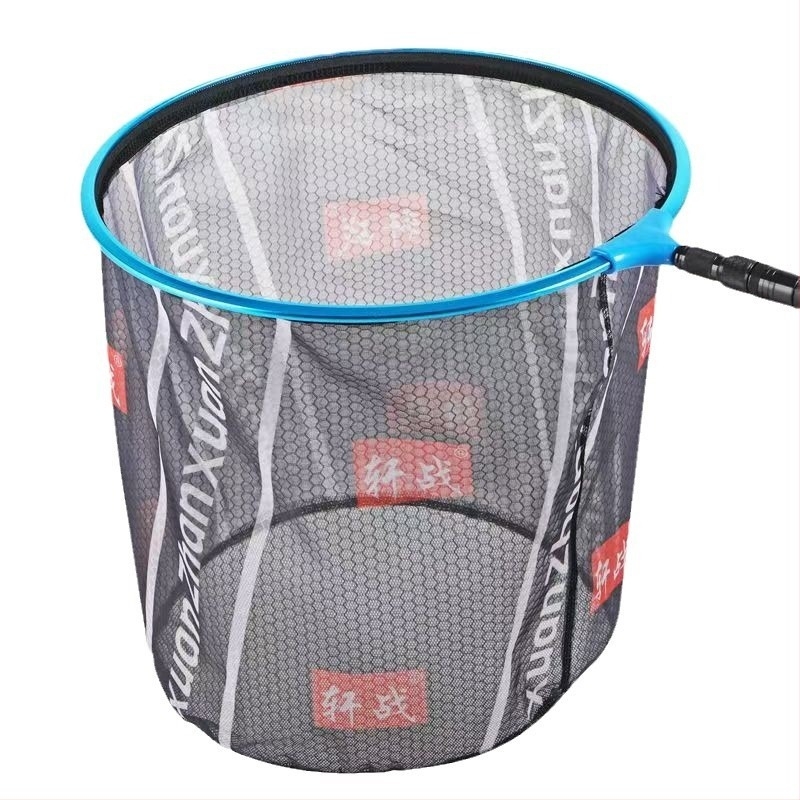 Hongfei alumíniumötvözet hálófej horgászathoz, mélyített és megvastagodott kivitel, hexagonális háló és anti-akadási funkció – Hongfei