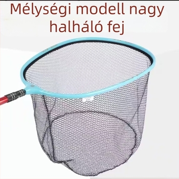 Nagyhalakhoz való halászfogó hálófej – szilikon hálóval, teherbírás 30, mélység 50, kód 0200