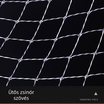 Szürke Dyneema hálófej, kézzel készített hálófej ütőhálóhoz, különböző méretek