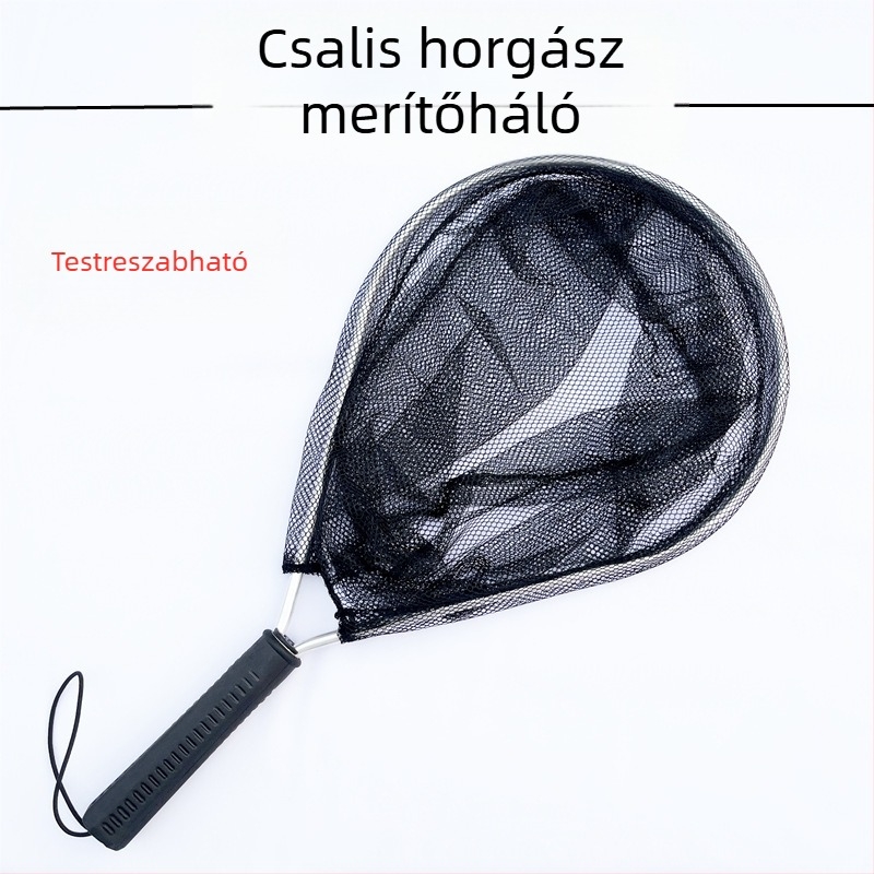 Kézi háló alumíniumötvözetből, hordozható hálófej, tengeri horgászathoz hajóról