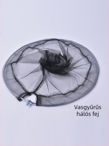 Alumíniumötvözetes hálónyél vasgyűrűvel, alumínium gyűrűvel, hálófejjel és hálótáskával – teljes halászati készlet