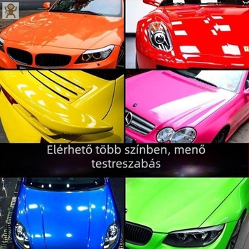 Autó-karosszéria matrica – DIY, fényes felületű vinil, ragasztásos telepítés, termékszám tb-717627242974