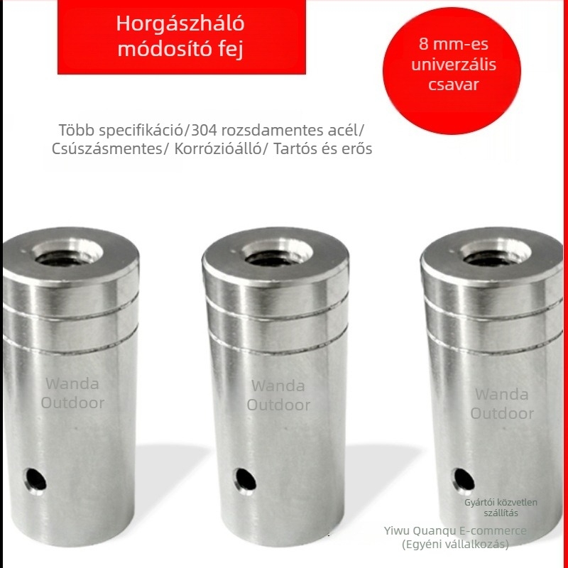 Rozsdamentes acél hálófej horgászbothoz – DIY módosítás, termékkód F97J7JSHHJTMH8