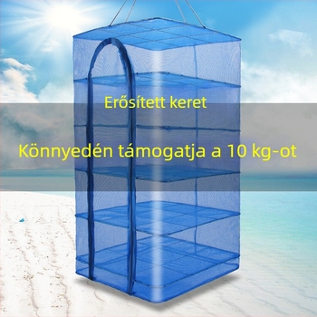 Nylon szárító háló halakhoz és zöldségekhez, többfunkciós, összecsukható, anti-légy, háztartási használatra