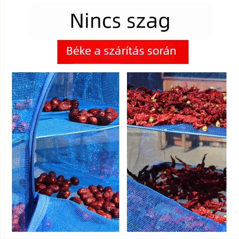 Nylon szárító háló halakhoz és zöldségekhez, többfunkciós, összecsukható, anti-légy, háztartási használatra