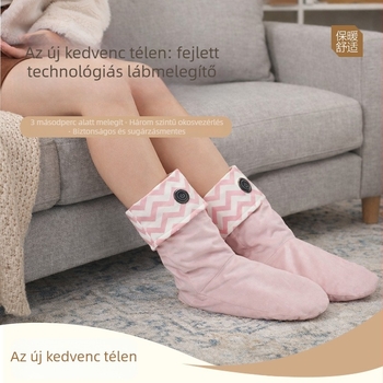 USB-ről tölthető melegítő zokni, viselhető lábmelegítő