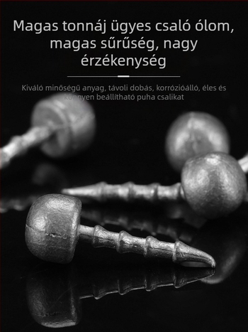 Pirate Shark Horgász készlet – 25 elektroplatált ólom puha féreg
