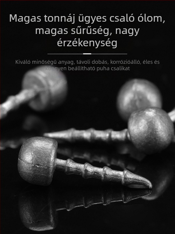 Pirate Shark Horgász készlet – 25 elektroplatált ólom puha féreg