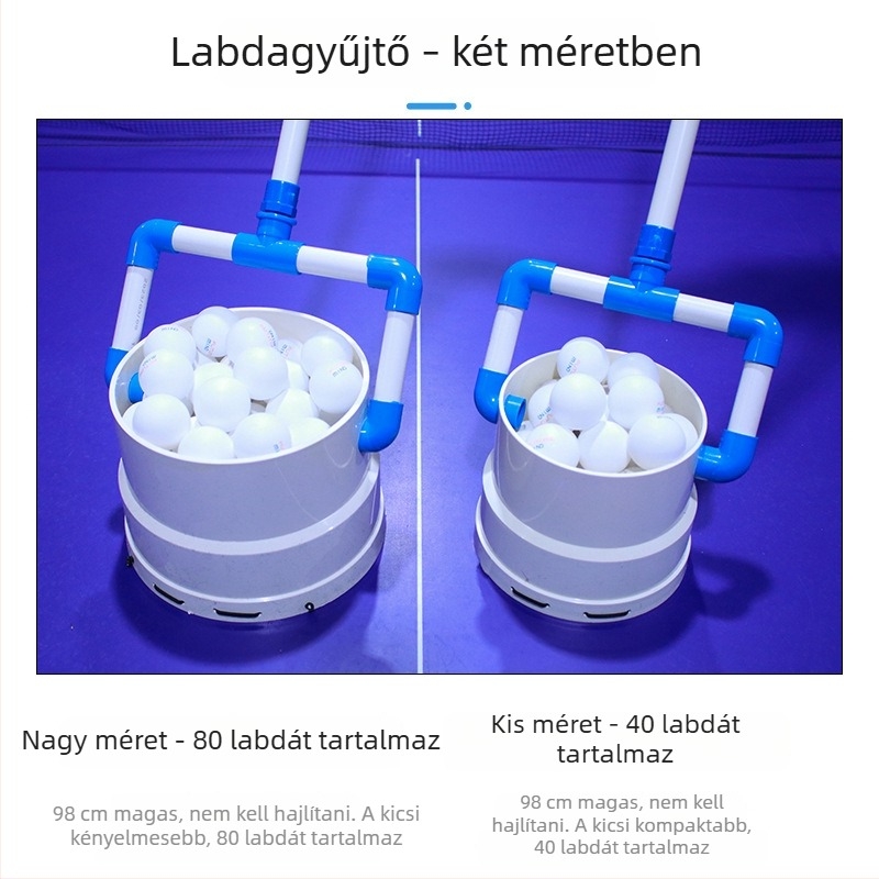 Rintifia Asztalitenisz golyógyűjtő készülék — 700 g, Anyag 21561418344, Alkalmas asztaliteniszhez és tollaslabdához