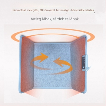 Iroda alatti lábfűtő – szén-kristályos légmentes fűtőelem, 220V, 165W, modell LY-PH3